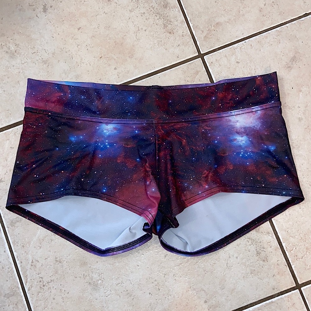 Blackmilk Galaxy Purple Short Shorts